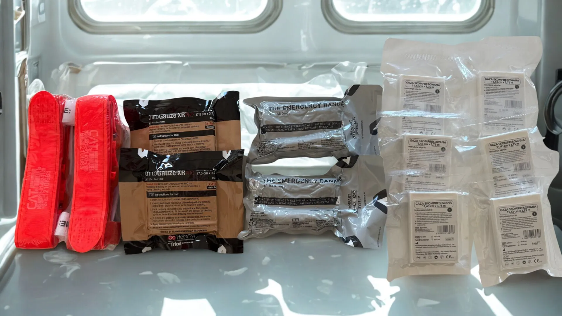 Zestaw hemostatyczny do ambulansów